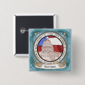 Capitol Nieuwe Normaal Vierkante Button 5,1 Cm (Voorkant /achterkant)