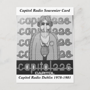 Capitol Radio Dublin Ierland - Souvenier Briefkaart