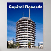 Capitol Records Hollywood California Poster (Voorkant)