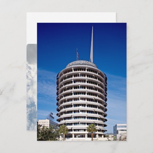 Capitol Records Tower LA Briefkaart (Voorkant / Achterkant)