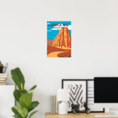 Capitol Reef National Park Cathedral Valley Loop  Poster (Thuiskantoor)