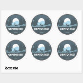 Capitol Reef National Park Herten Ronde Sticker (Vel)