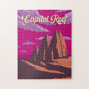 Capitol Reef National Park Illustratie Reiskunst Legpuzzel