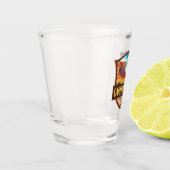 Capitol Reef National Park Illustratie Retro Art Shot Glas (Links)