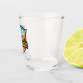 Capitol Reef National Park Illustratie Retro Art Shot Glas (Rechts)