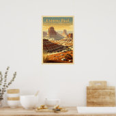 Capitol Reef National Park Retro Poster (Keuken)