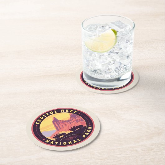 Capitol Reef National Park Ronde Kartonnen Onderzetter (Insitu)