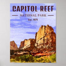 Capitol Reef National Park Utah Desert Waterverf
