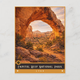 Capitol Reef National Park | Utah Oude ansichtkaar Briefkaart