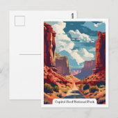 Capitol Reef National Park, Utah Verenigde Staten Briefkaart (Voorkant / Achterkant)