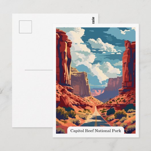 Capitol Reef National Park, Utah Verenigde Staten Briefkaart (Voorkant / Achterkant)