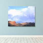 Capitol Reef National Park, Utah. VS. Cumulus Canvas Afdruk (Insitu (Houten vloer))