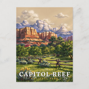 Capitol Reef National Park Woestijnoase Briefkaart