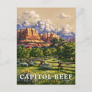 Capitol Reef National Park Woestijnoase Briefkaart
