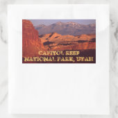 Capitol Reef NP Rechthoekige Sticker (Tas)