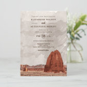 Capitol Reef NP Utah Cathedral Valley Waterverf Kaart (Staand voorkant)