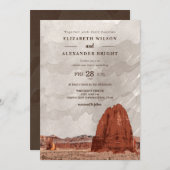 Capitol Reef NP Utah Cathedral Valley Waterverf Kaart (Voorkant / Achterkant)