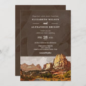 Capitol Reef NP Utah Woestijn Waterverf Bruiloft Kaart (Voorkant / Achterkant)