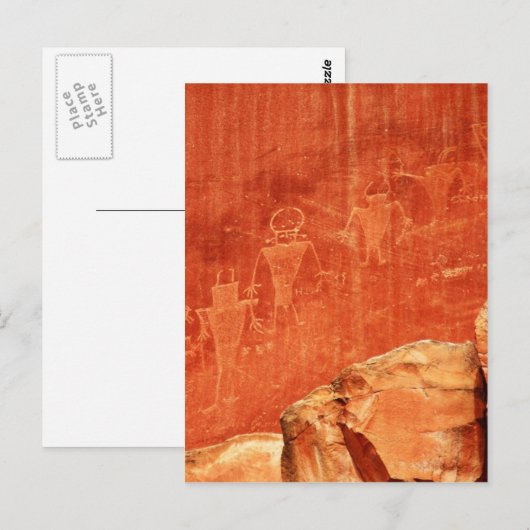 Capitol reef Petroglyphs Briefkaart (Voorkant / Achterkant)