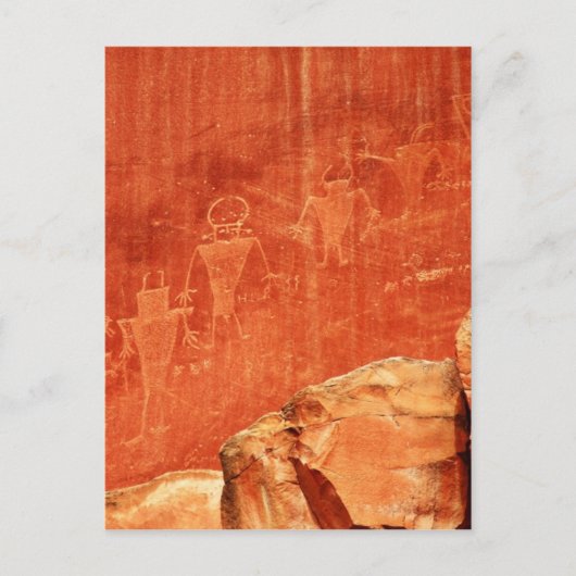 Capitol reef Petroglyphs Briefkaart (Voorkant)