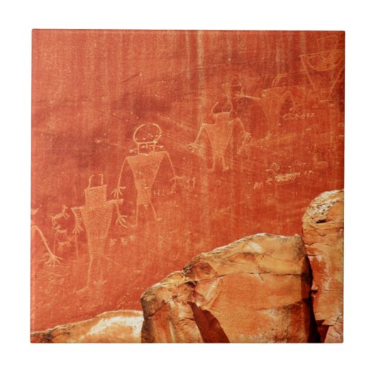 Capitol reef Petroglyphs Tegeltje (Voorkant)