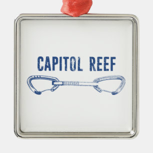 Capitol Reef Rock-klimmer Metalen Ornament