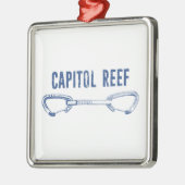 Capitol Reef Rock-klimmer Metalen Ornament (Links)