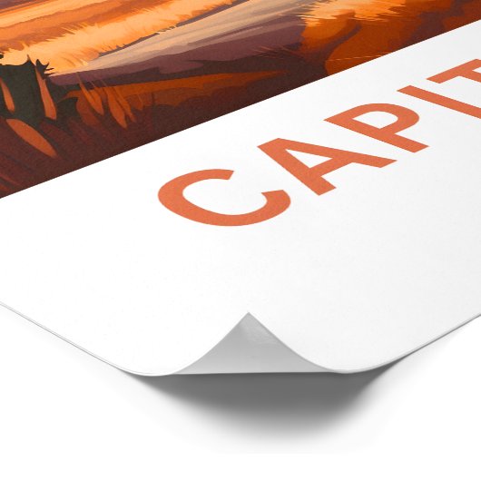 Capitol Reef Utah Reisprint Poster (Hoek)