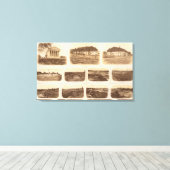Capitol, Richmond Libby gevangenis Canvas Afdruk (Insitu (Houten vloer))