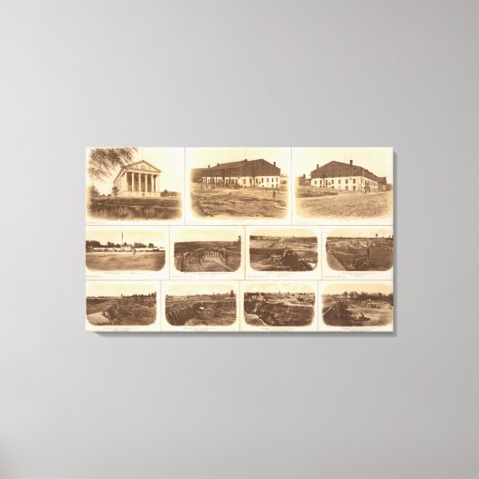 Capitol, Richmond Libby gevangenis Canvas Afdruk (Voorkant)