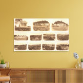Capitol, Richmond Libby gevangenis Canvas Afdruk (Insitu (Woonkamer))