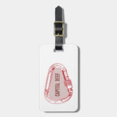 Capitol rif klimmer van karabiner bagagelabel (Voorkant verticaal)