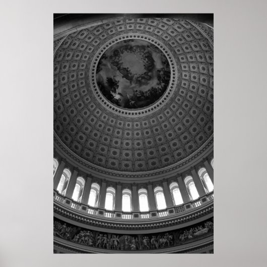 Capitol Rotunda B&W Poster (Voorkant)
