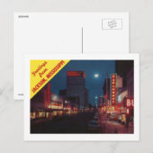 Capitol St. at Night, Jackson MS  Briefkaart (Voorkant / Achterkant)
