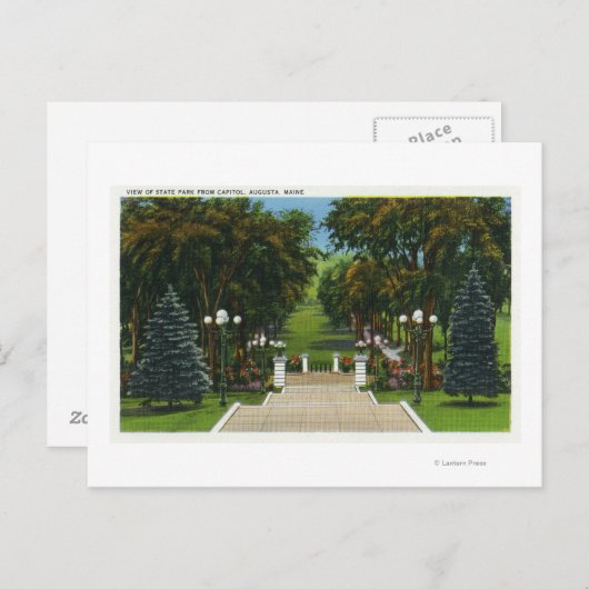 Capitol Stapt Uitzicht van het State Park Briefkaart (Voorkant / Achterkant)