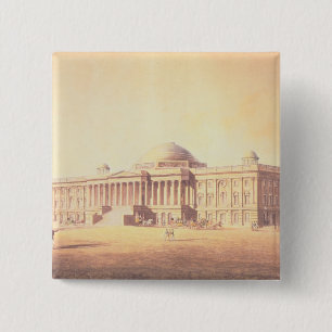 Capitol van de Verenigde Staten, gegraveerd door Vierkante Button 5,1 Cm
