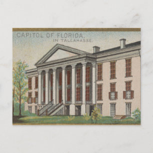 Capitol van Florida in de Vintage Tallahasse Briefkaart