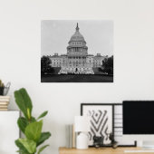 Capitol Verenigde Staten Poster (Thuiskantoor)