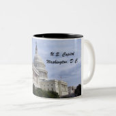 Capitol, Washington, D.C. Tweekleurige Koffiemok (Voorkant rechts)