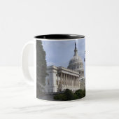Capitol, Washington, D.C. Tweekleurige Koffiemok (Voorkant links)