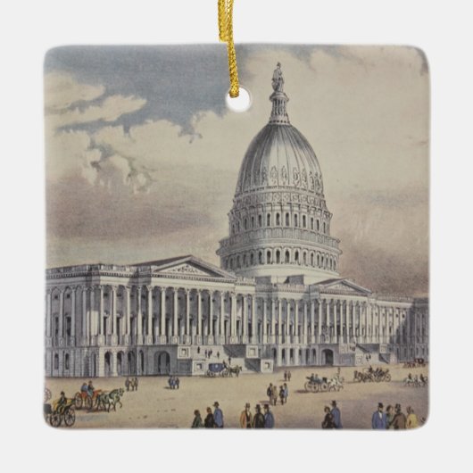 Capitol Washinton DC Verenigde Staten Keramisch Ornament (Voorkant)