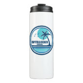 Capitola Beach California palmvogels Thermosbeker (Voorkant)