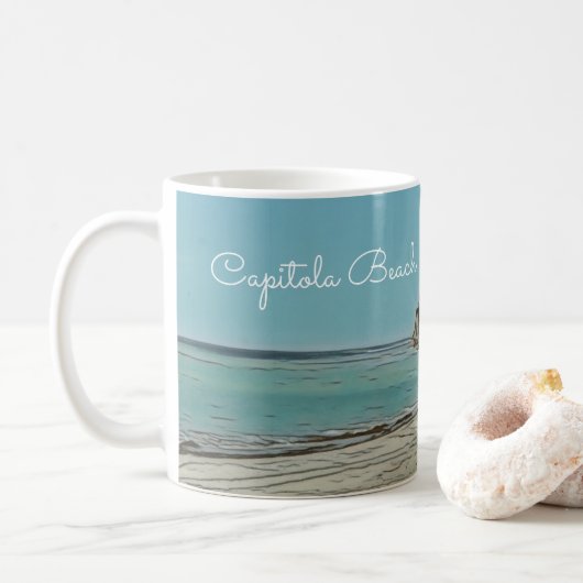 Capitola Beach Coffee Mok (Met donut)