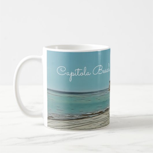Capitola Beach Coffee Mok (Links)