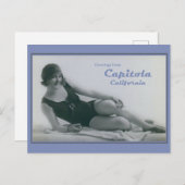 Capitola California Bathing Beauty  Briefkaart (Voorkant / Achterkant)