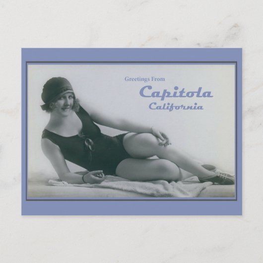 Capitola California Bathing Beauty  Briefkaart (Voorkant)