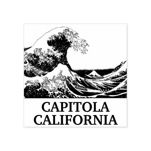 Capitola California grote golf Rubberstempel (Afrduk)