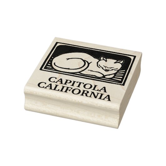 Capitola California kat  kunst Rubberstempel (Stempel)