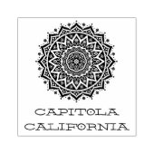 Capitola California mandala Rubberstempel (Afrduk)