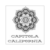 Capitola California Mandala Rubberstempel (Afrduk)